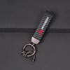 for Car Exquisite Carbon Fiber Keychain Auto Styling Custom Key Ring Mitsubishi Colt I200 Outlander Pajero Lancer Triton Jinxuan