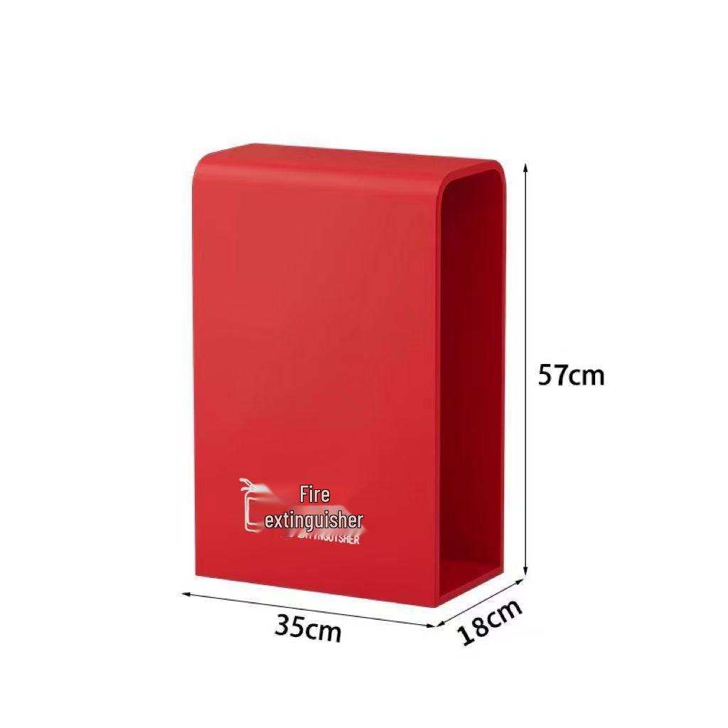 Stojan na hasicí přístroj s úložným prostorem a bezpečnostním krytem pro práškové hasicí přístroje