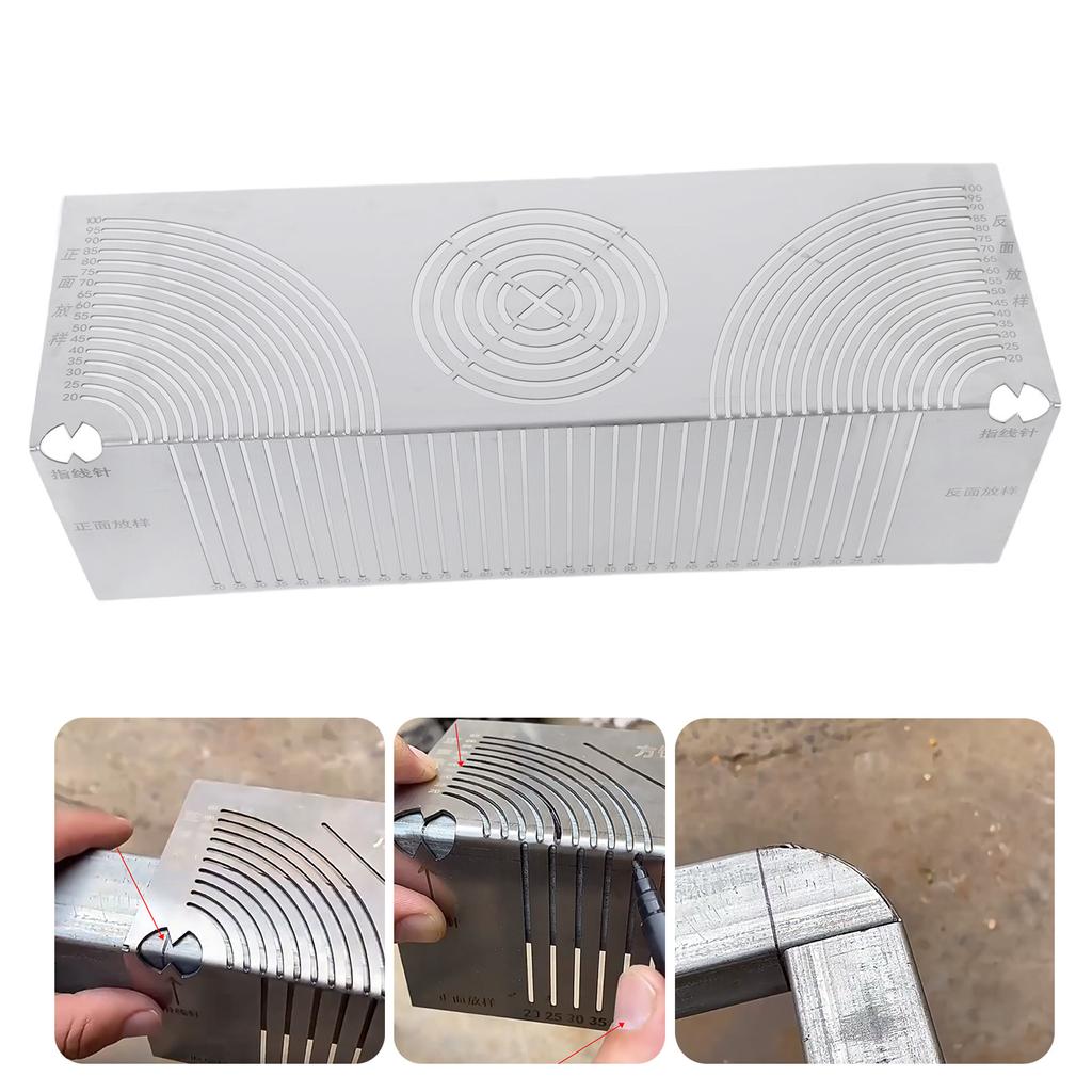 Angle Arcs Marking Tool Precisions Adjustable Linear Arcs Double Purpose Scribers Square Steel Pipes Bend Marking Tool