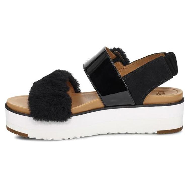 

UGG Le Fluff Black White Women s 1099815-BLACK 38.5