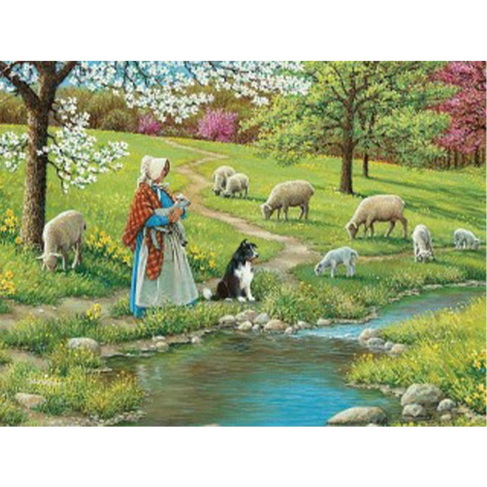 5D Diamond Painting Cat Dog Sheep Horse Diamond Mosaic Animal Full Square/Round Diamond Embroidery Picture DIY Wall Decoration