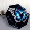 1pc Butterfly Night Scene Automatic Open/Close Umbrella - Compact Travel Umbrella, Durable Construction, Fashionconscious Yy251208122