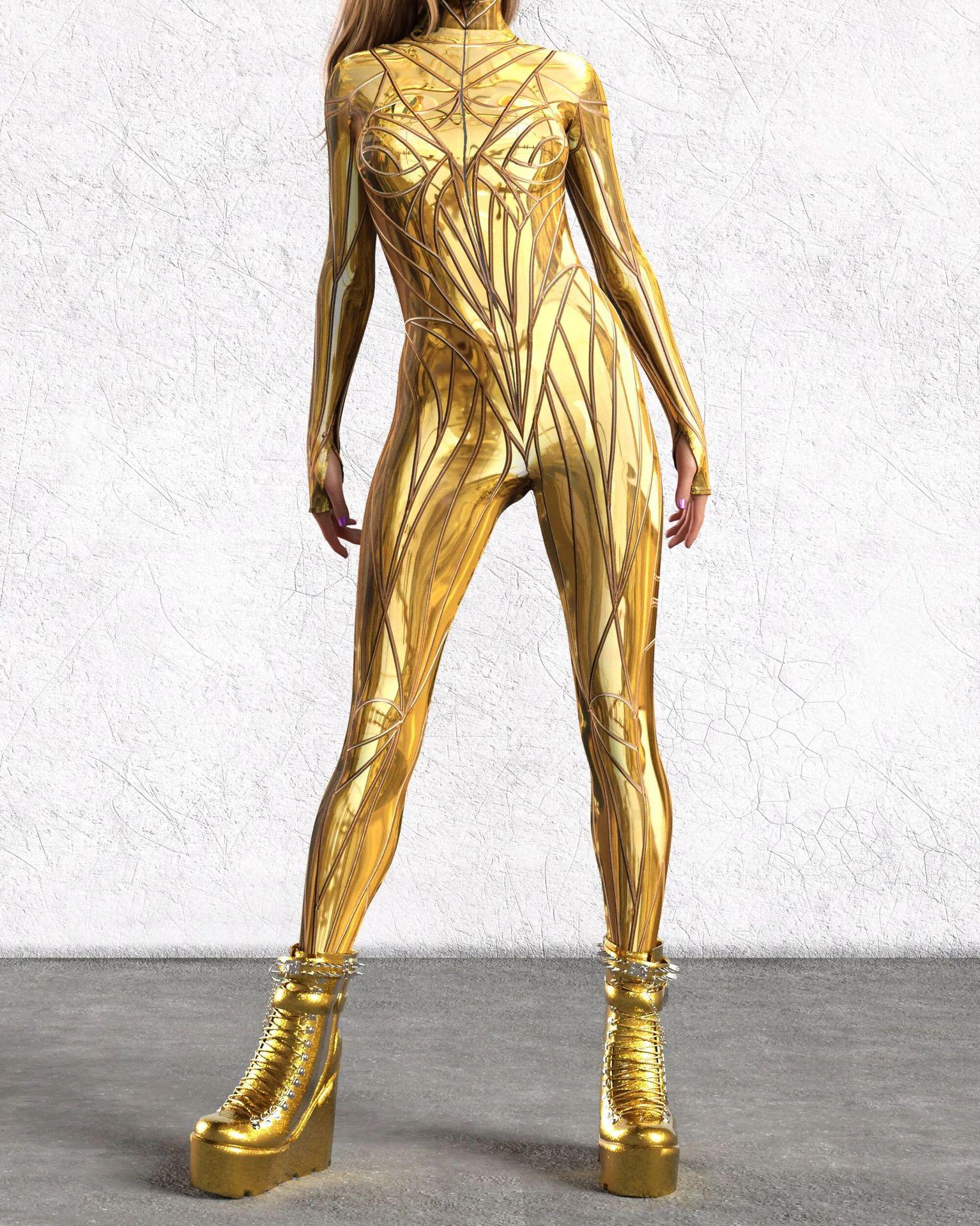 

3D цифровий друк сценічних костюмів для дорослих Хелловін події карнавал тематична вечірка косплей костюм гральний костюм комбінезон Adult S