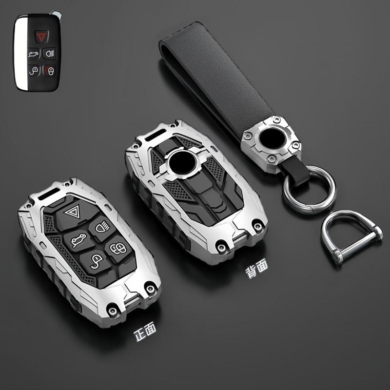 Metal Car Remote Key Cover Case Holder Shell Chain Fob For Land Rover New RangeRover Sport Evoque Freelander Velar Discovery LR5