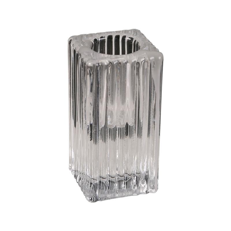 

Morden Glass Candle Holder Candle Stands Decoration for Weddings and Christmas