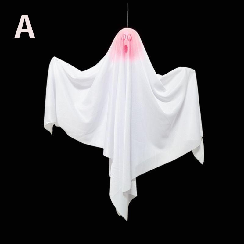 1 Pcs Halloween Ghost Hanging Halloween Hanging Lamp White Flying Ghost Hanging Tree Window CDecoration Scene Layout Props