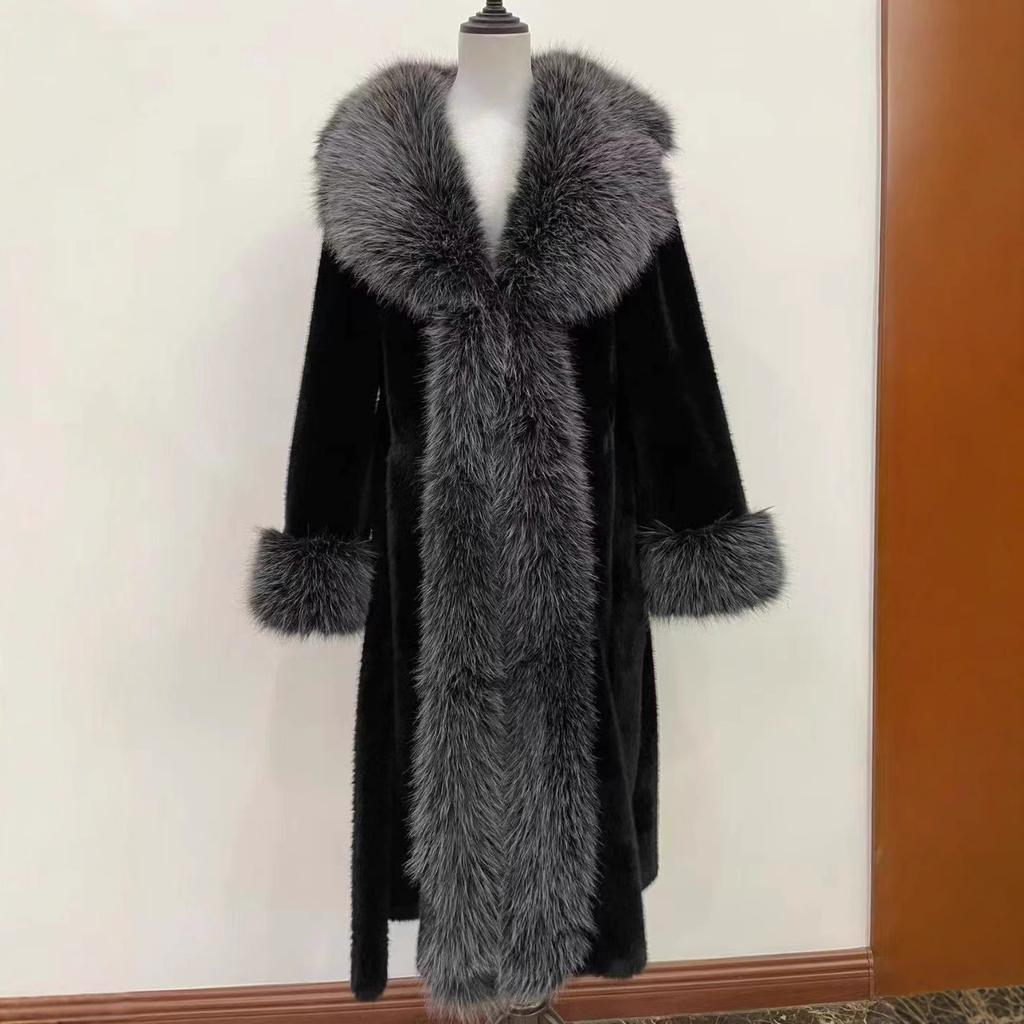 Imitation Fur Coat Women's Mid Length Coat