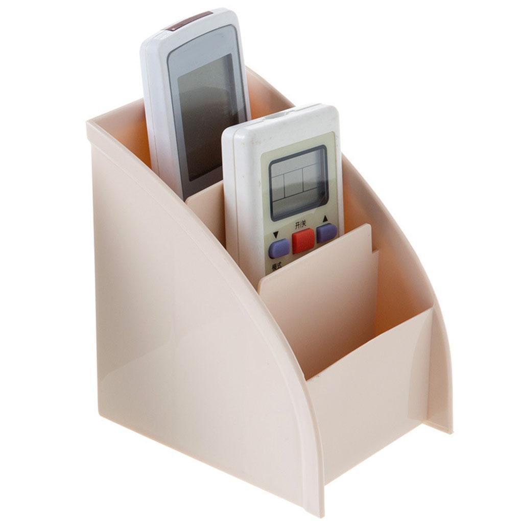 

TV Remote Control Holder Tea Table 3 Grid Office Small Stationery Storage Rack