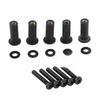 Motorcycle Windshield Mounting Hardware 5pcs Well Nuts Windscreen Screws Bolt Cap Trim Kit for Stable and Secure Installation