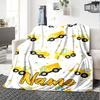 Custom Name excavator Theme Printed Blanket - Perfect for Couch, Bed, Travel & Outdoor Use | Machine Washable, Cozy & Durable.