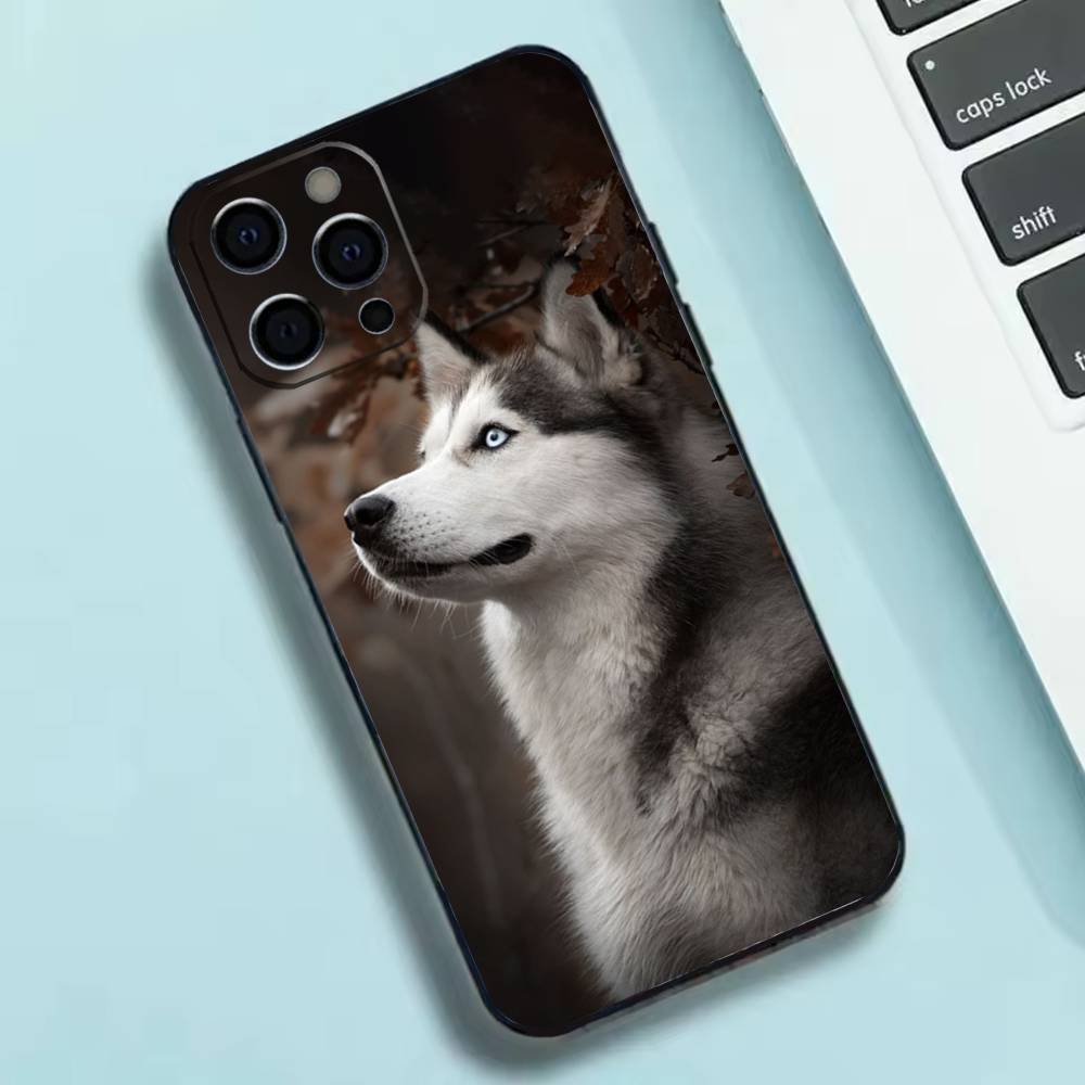 Cute Siberian Husky Dog Phone Case Silicone Soft For IPhone 17 16 15 14 13 12 11 X XR Plus Pro Max Plus