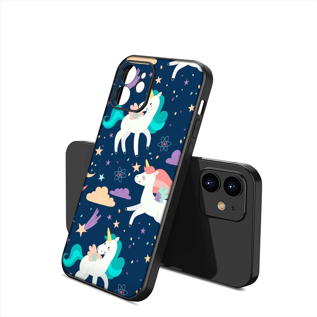 Anime Unicorn Cartoon Horse Soft Phone Cover for Apple iPhone 16 11 Pro XS Max X XR 6 7 8 6S Plus + SE 2022 8+ Silicone Case