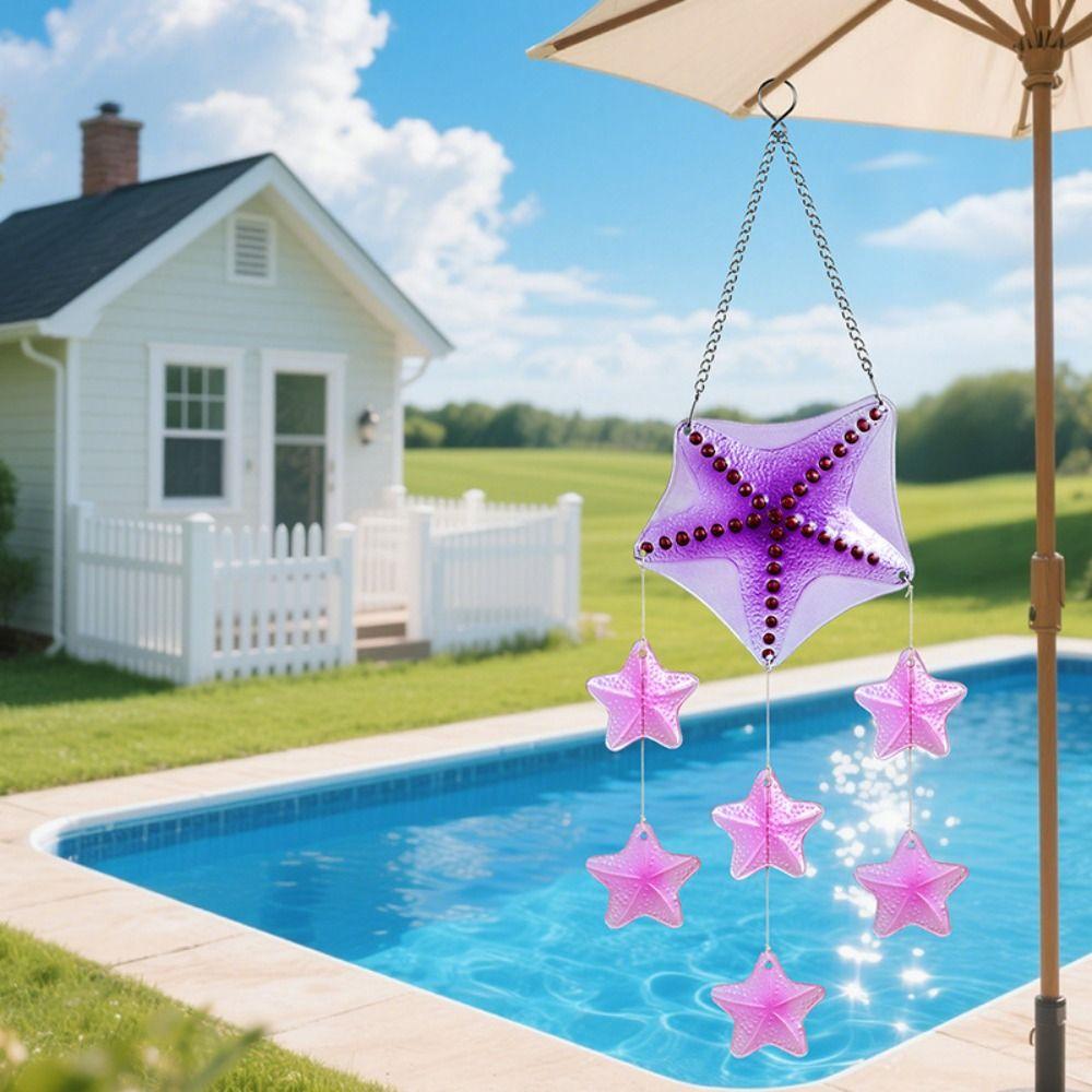 Colorful Wind Chime Novelty Hanging Pendant Garden Decor Sun Catcher Blessing