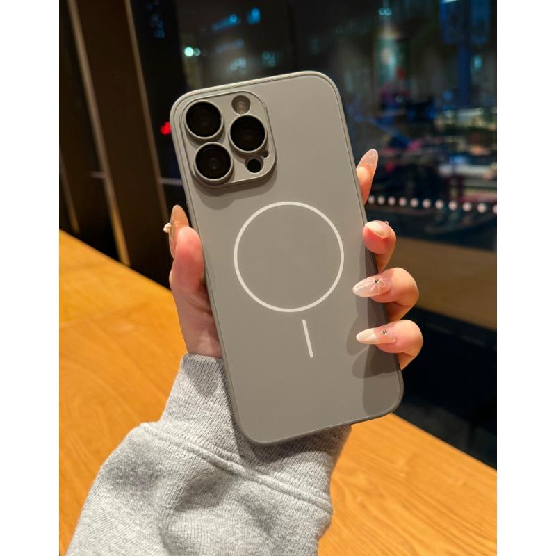 Applicable To IPhone 16 Matte AG Magnetic Suction Phone Case Apple 15 ProMax Full Pack Hard Shell 14 Anti Fall Protection Case