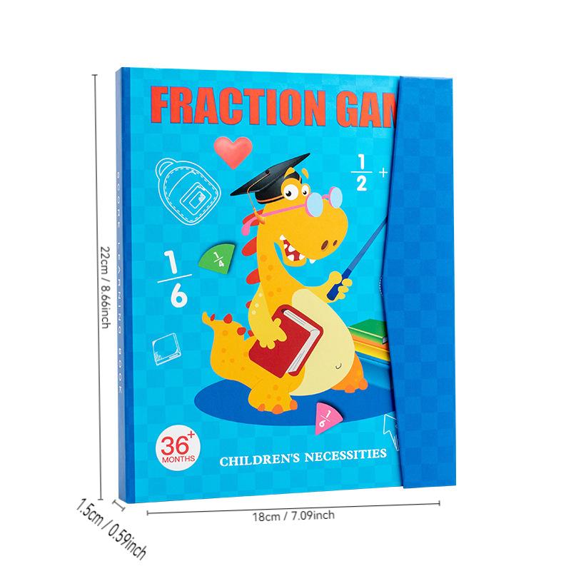 Magnetic Fraction Puzzles for Math Mastery Montessori Enlightenment with Fun Arithmetic Teaching Aid Cognitive Educational Toys