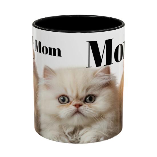 1/2Pcs Coffee Cup Large Capacity Ceramic Mug Food-Grade Lightweight Dishwasher Microwave Safe Cat Mom Themed Mug