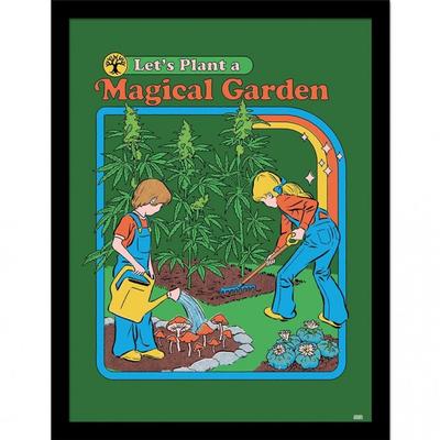 Let's Plant A Magical Garden Framed Poster