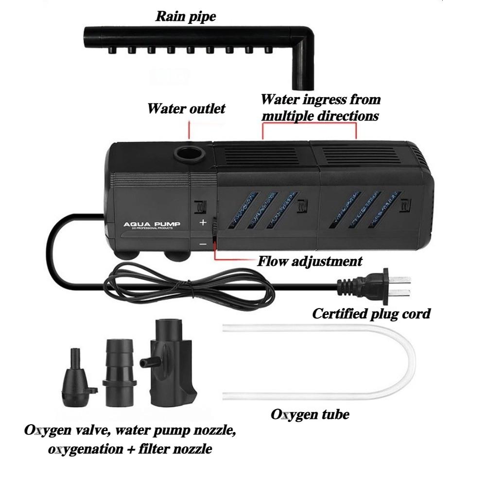 Submersible Water Pump Wave Maker Strong Oxygenation Aquarium Filter Pump Noiseless Fish Tanks Accessories Pet Products