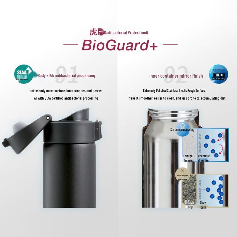 Tiger MKA-K48C Antibacterial Flip-top Stainless Steel Vacuum Flask