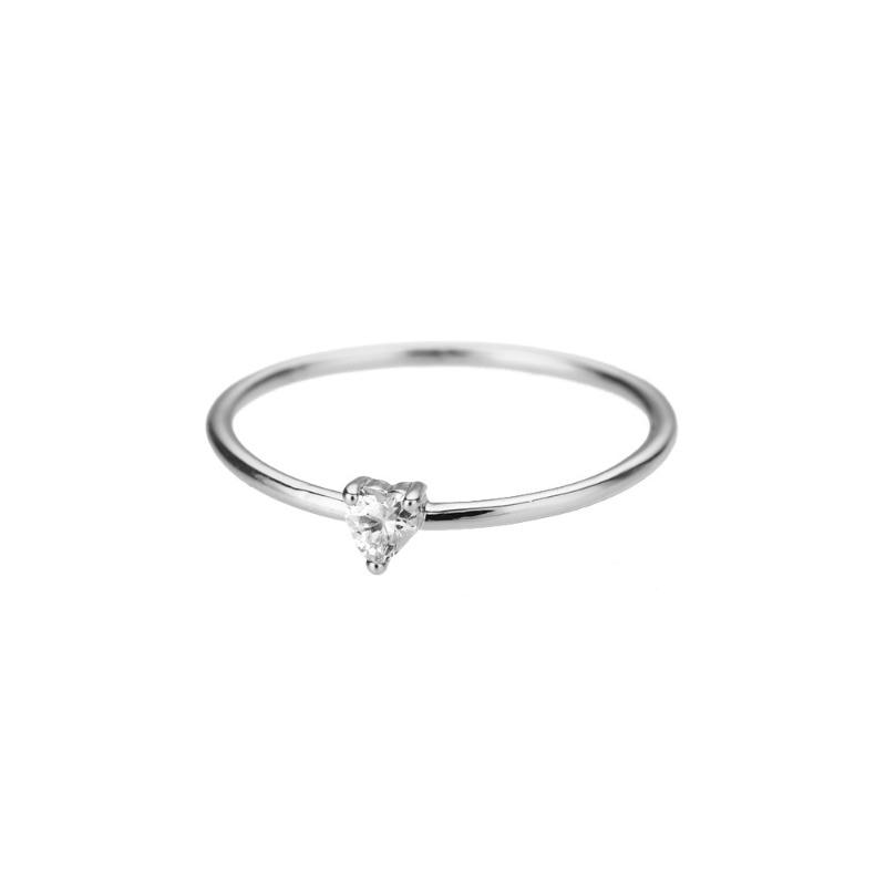Zircon Ring Niche Unique Design Ring Daily Commuting Wear Hand Jewelry