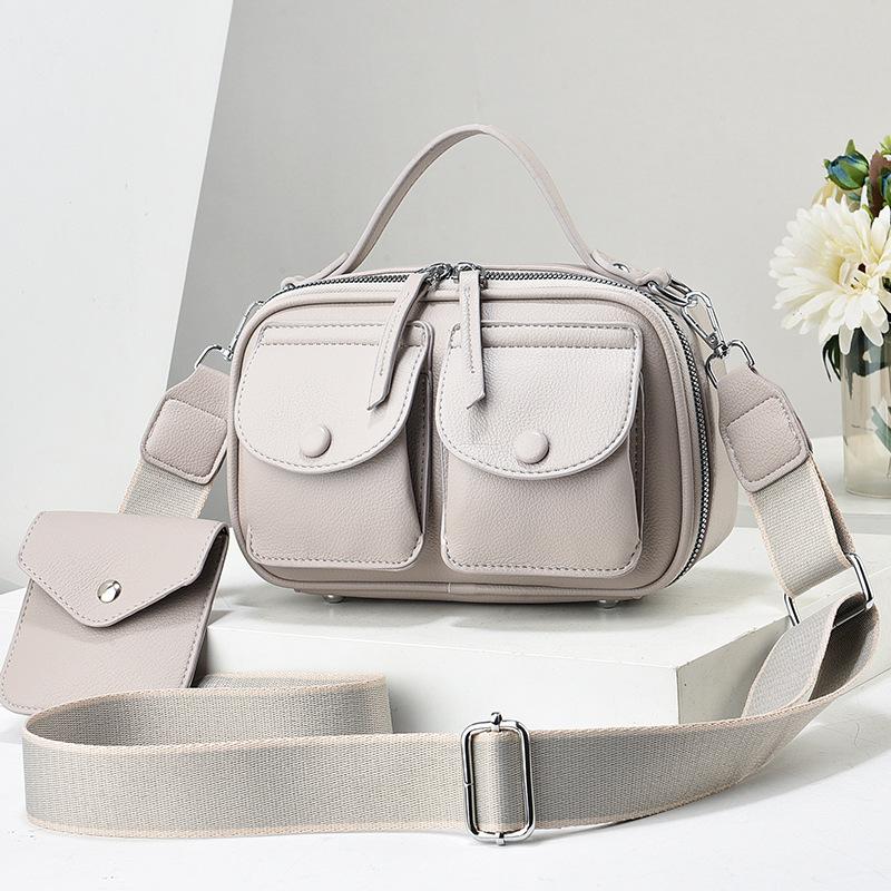 WTEMPO Hochwertige Strukturtasche für Damen, vielseitige Umhängetaschen für den Frühling und Sommer, kleine, quadratische Handtaschen