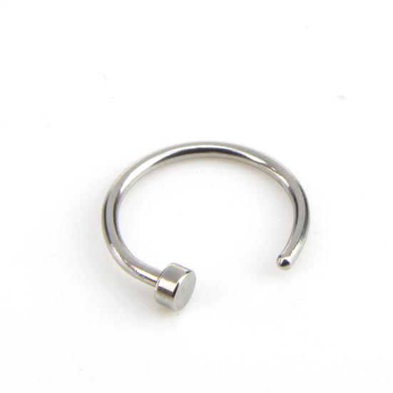 14 sztuk/zestaw Unisex C/O Kształt Rhinestone Stal nierdzewna Nose Stud Piercing Biżuteria