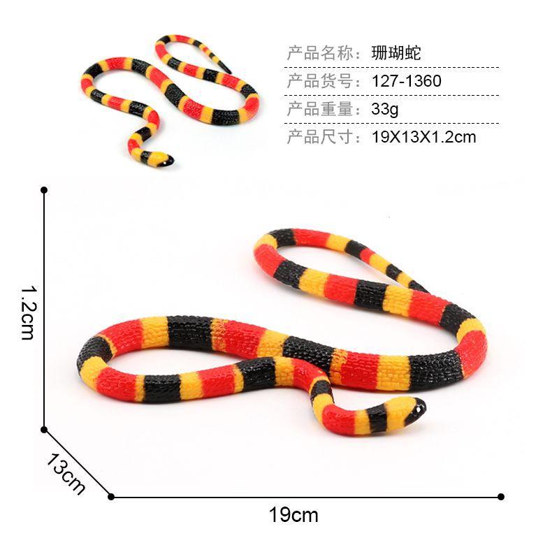 Gruselige realistische Schlangenmodelle für Kinder, Kobra Maisnattern-Figur, Lebendiger Wildpython, Perfektes Streichgeschenk