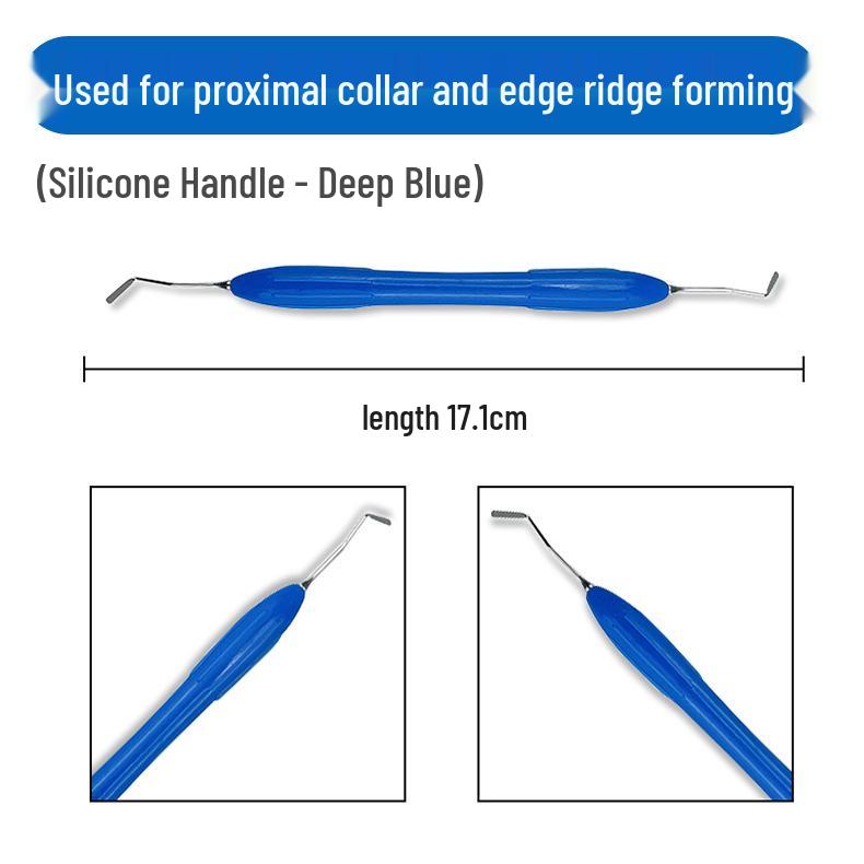 Dental Aesthetic Filling Resin Trimmer Kit, 7-Piece, New Silicone Handle, High-Temperature Resistant.