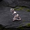 Non-fading Alloy Jewelry Piercing Earring 3D Tyrannosaurus Rex Design Stud