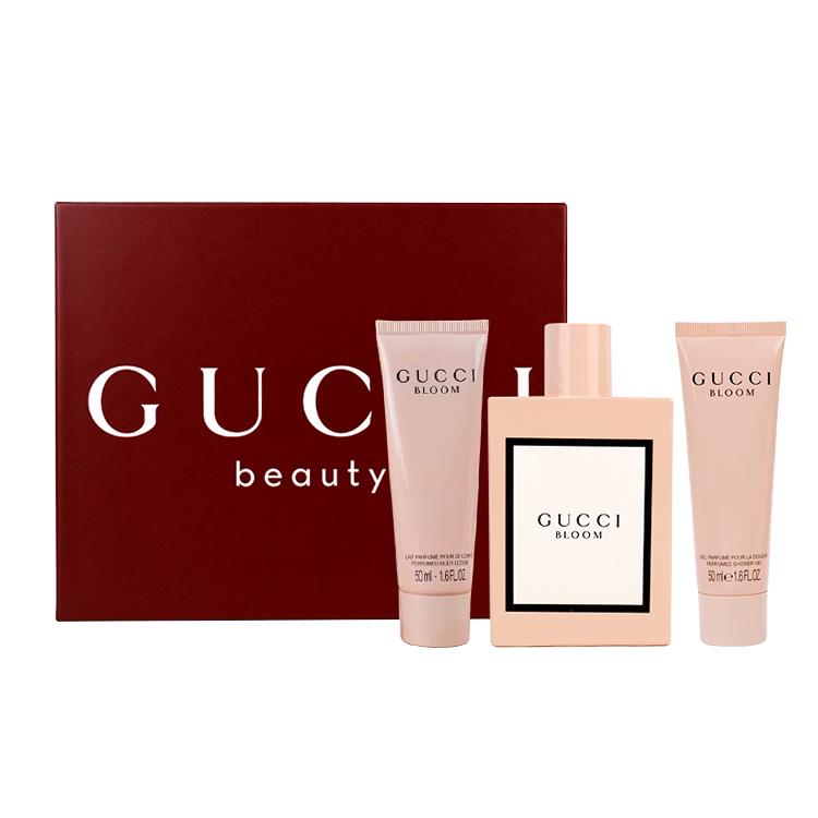 

Gucci Bloom Gift Set 100ml EDP+50ml Body Lotion+50ml Bath Gel