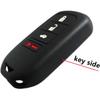 Silicone Smart Key Fob Cover Remote Case Keyless Protector Jacket for 2013- Honda Accord Civic Crosstour CR-V CR-Z Fit ight Odyssey Pilot Ridgeline
