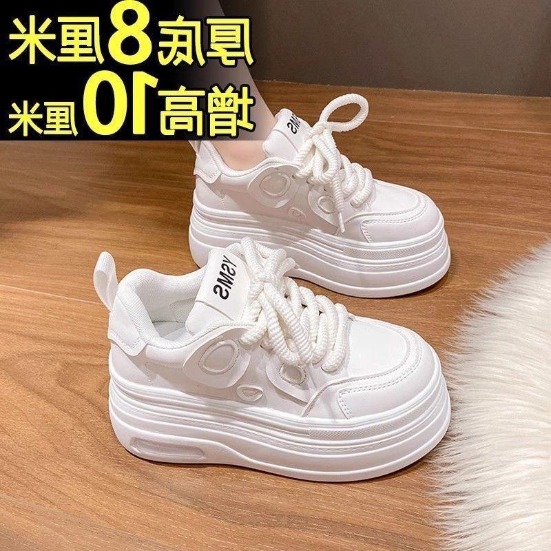 22 new super fire thick-soled spring and autumn muffin shoes casual small inner height increase hongjie 35