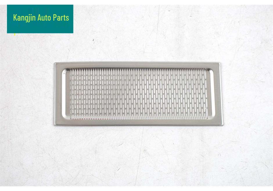 

2026 Toyota Highlander Silver Stainless Steel Front Hood Horn Dustproof Cover