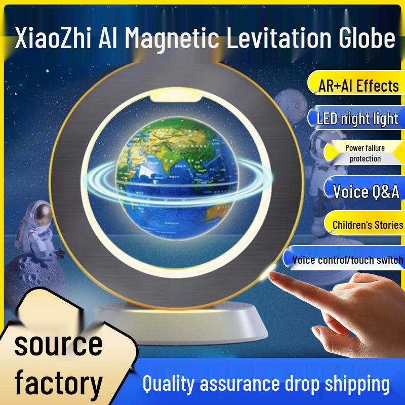 XiaoZhi AI 4-inch Floating Globe: Magnetic Levitation, Doubao Qwen Integration for Smart Learning & Storytelling 4-inch AI Floating Globe