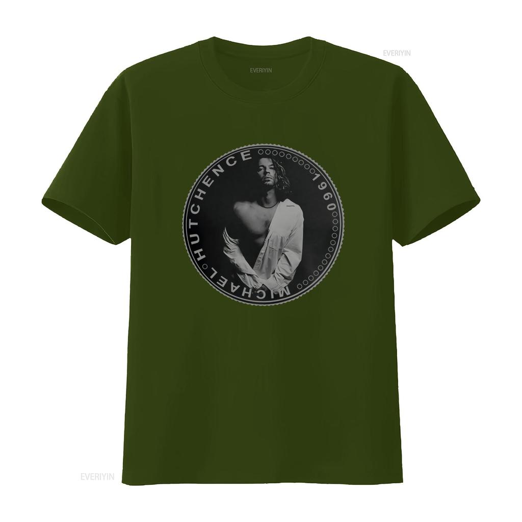 Michael Hutchence Z Inxs Cool Tričko S Potiskem Mincí Vintage Styl vintage Vyprané Měkké designové oblečení streetwear móda
