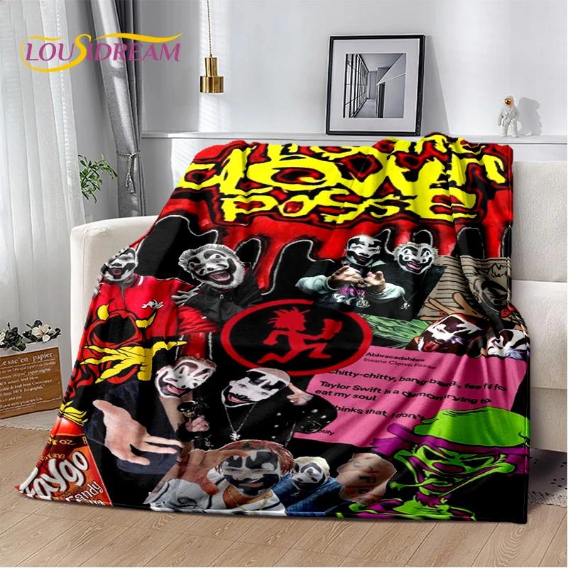 Icp Insane Clown Posse Juggalo Rap Metal Soft Flannel Blanket for Bed Bedroom Sofa Picnic,Throw Blanket for Cover Outdoors Gift