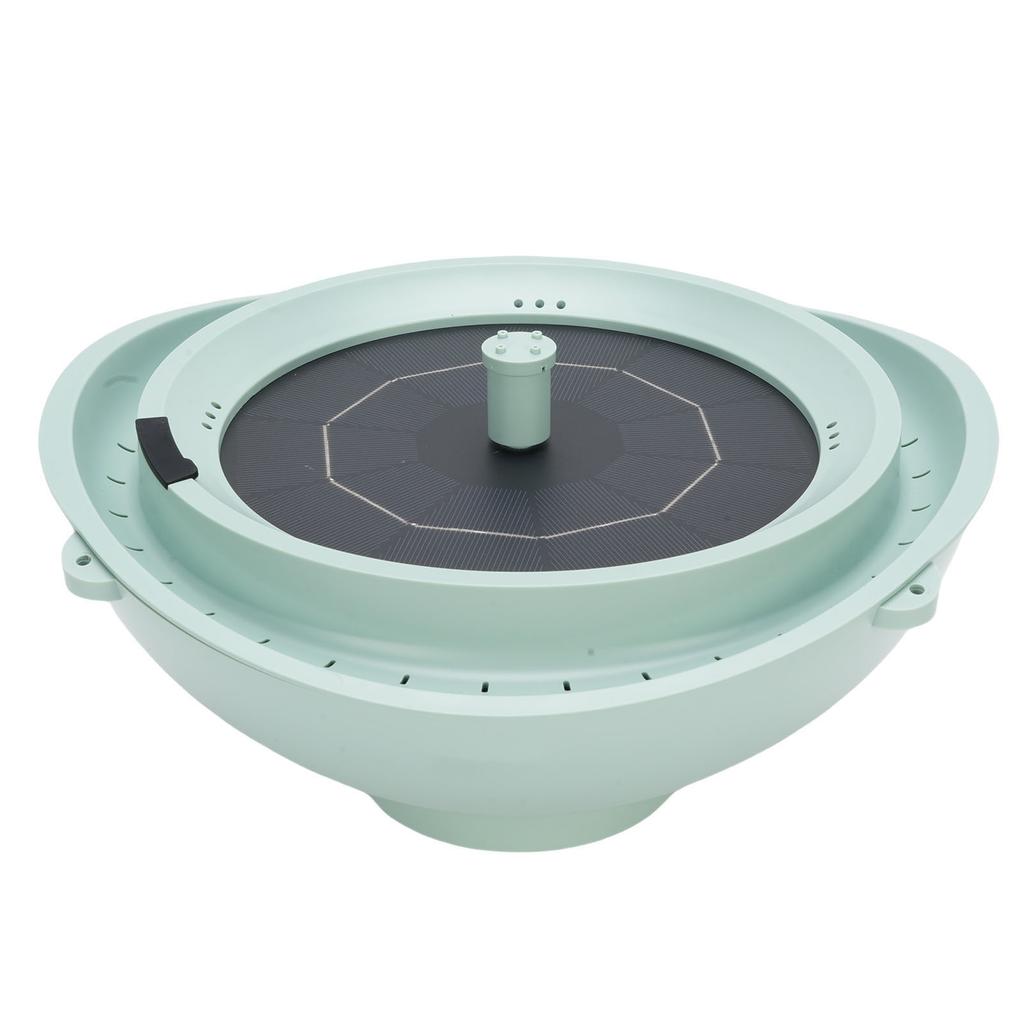 Solar Bird Bath 2L Capacity Live Water Circulation Solar Fountain Bird Bath Feeder Bowl with Hanging Rope