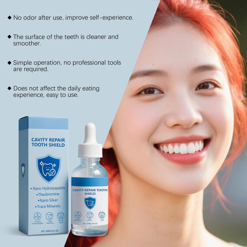 Decay Tooth Repair Liquid Remove Dental Plaque Tartar Relieve Sore Deep Cleaning Whitening Teeth Cavities Protect Serum Essence