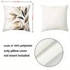 Floral Leaf Patterned Cushions For Modern Home Decor Polyester Pillowcase, Sofa Decorative Cushion Cov Headboard Pillow