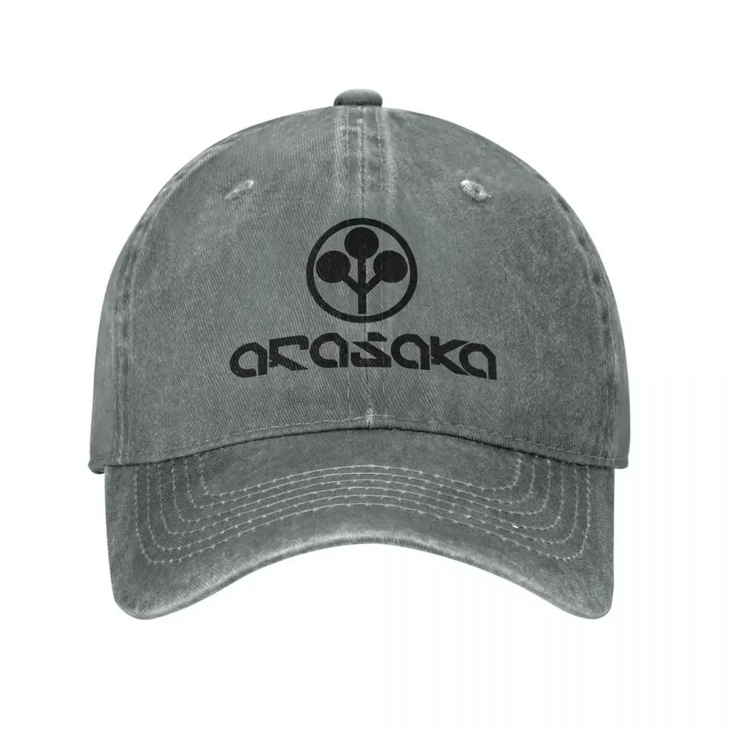 Arasaka Punk Game Brand Baseball Cap Classic Distressed Denim Washed Sun Cap For Men Women Outdoor Running Golf Hats Cap