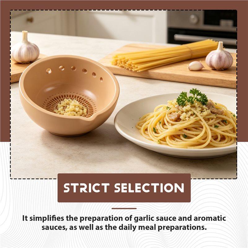 Good-Garlic Grater Plate-Handmade For Slicing Tool, Multifunctional Grinding Dish For Sauce& Salad Preparation Dressing