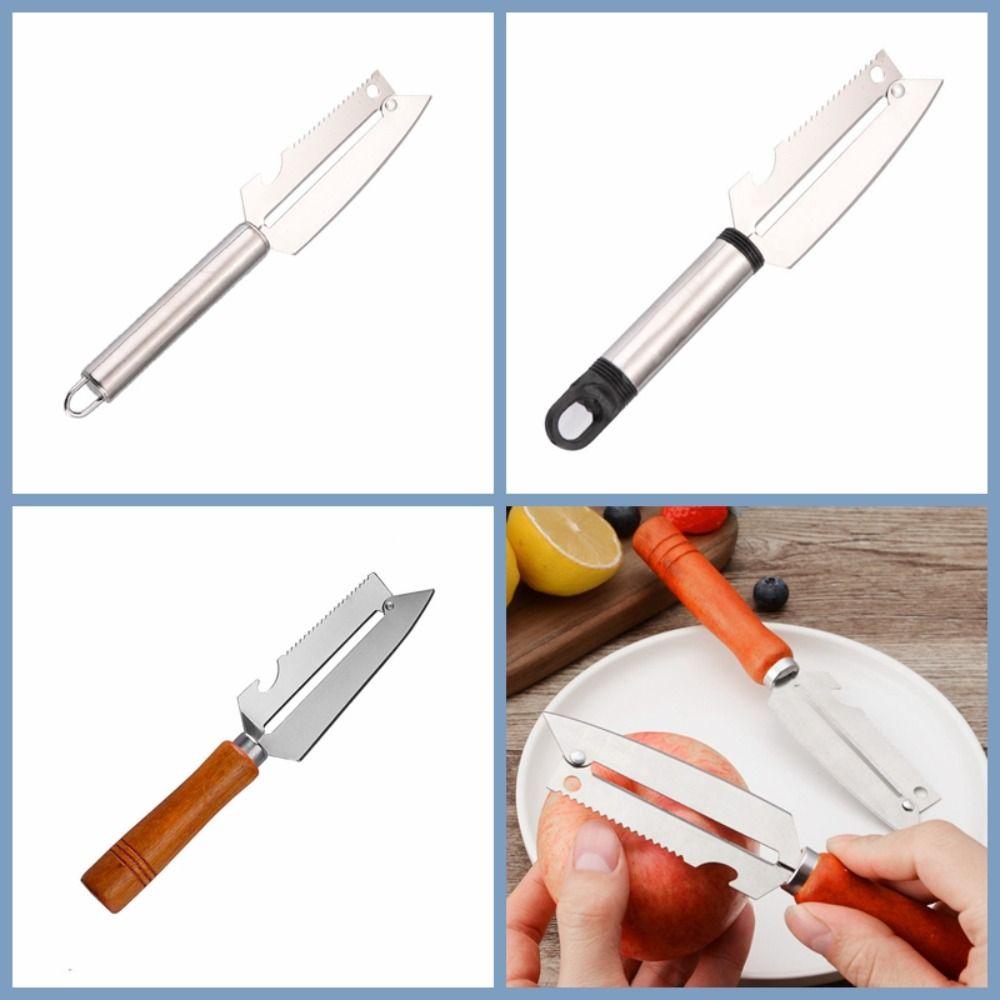 

Stainless Steel Vegetable Fruit Peeler Double Planing Pineapple Knife Sharp Mango