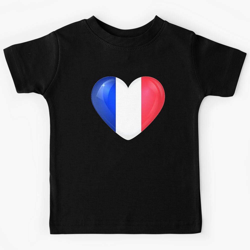 My heart is in France, Love France. Kids T-Shirt 120