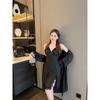Moonlight Variations Shu Solid Color Pajamas Women's Chest Pad Ice Silk Suspender Pajama Two-piece Set Pure Desire Skirt and Robe Set