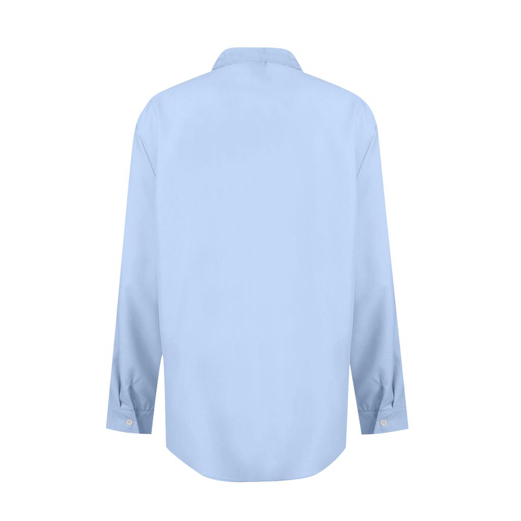 Men's Solid Color Lapel Shirt Casual Loose Fashion Cardigan Top