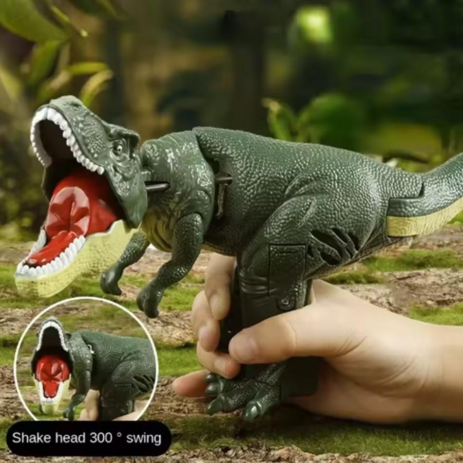Swinging Dinosaur T-rex Toy Creative Telescopic Spring Dino Fidget Christmas Gifts Children Decompression for Kids Battery-free