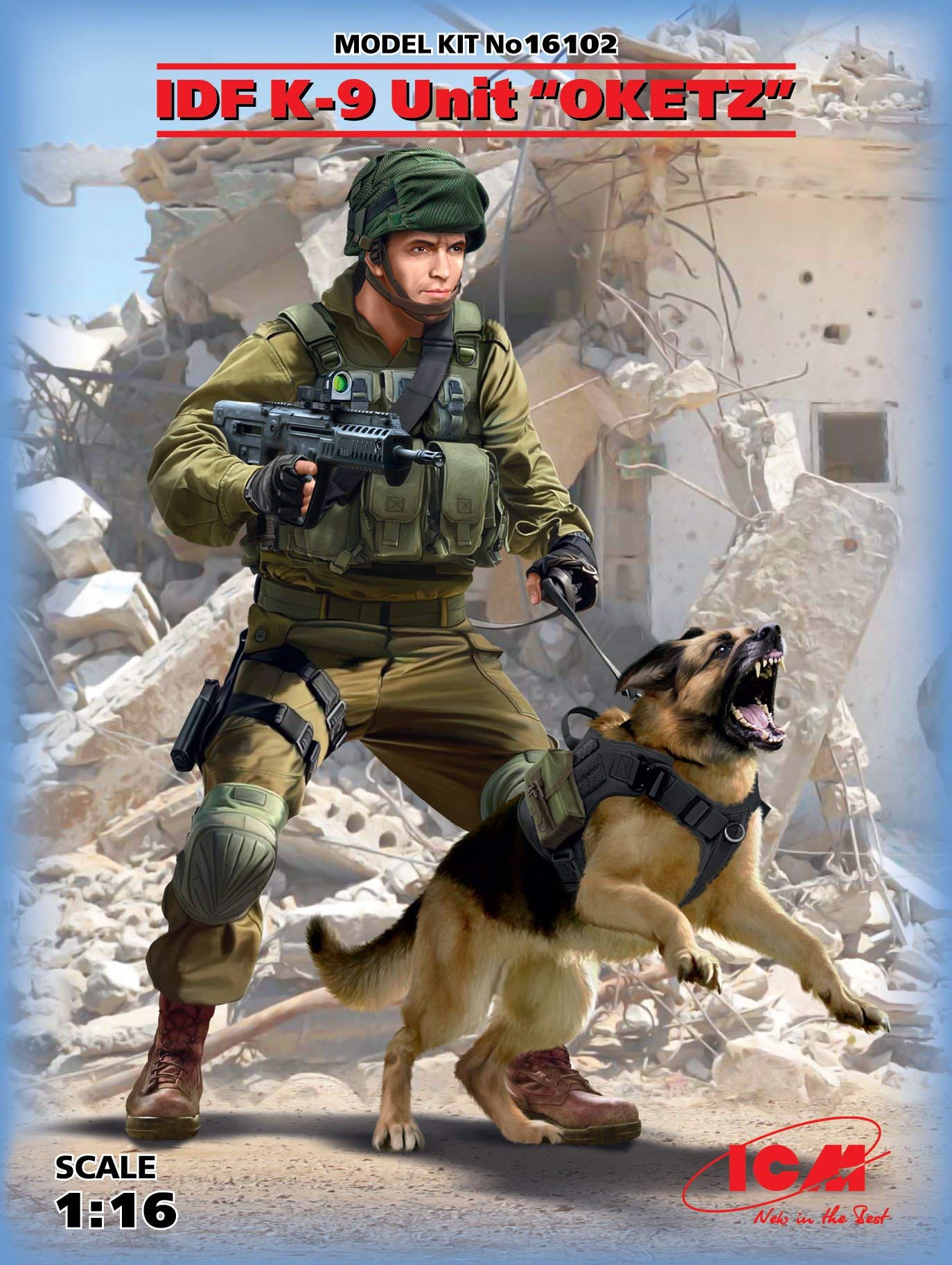 

ICM 1/16 Scale Israeli Defense Forces K-9 Unitz Oketz Plastic Model Kit 16102