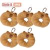 1-10PCS Creative Cartoon Food Plush Keychain Cute Plushie Doll Versatile Keyring Backpack Charm Pendant Decoration for Student