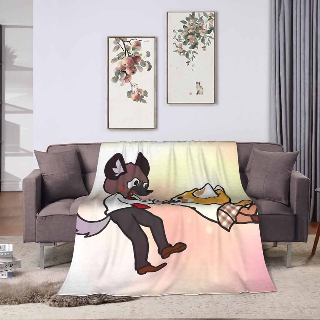 Aggretsuko Plush Blanket Child  Flannel Bedding Throws For Living Room Super Soft Custom Quality Bedspread Gift Idea