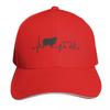 SHEEP HEARTBEAT Baseball Cap Party Hat Hip Hop Hat Beach Tea Hat Womens Beach Visor Unisexs